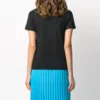 Camiseta de cuello redondo con estampado, negra 620941TIVD51000