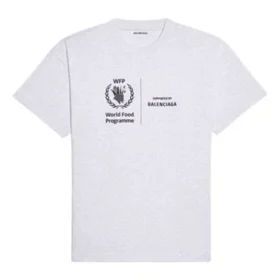 Camiseta de cuello redondo con logotipo de la colección SS21, gris, 612965THV841167 Camiseta de cuello redondo con logotipo de la colección SS21, gris, 612965THV841167