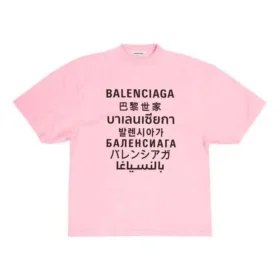 Camiseta de cuello redondo y manga corta rosa 641532TJVI31401 Camiseta de cuello redondo y manga corta rosa 641532TJVI31401