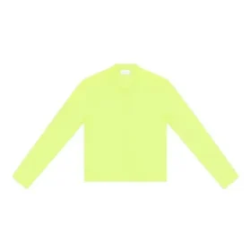 Camiseta de cuello redondo y manga larga «Amarillo fluorescente» 704103TMVB77204