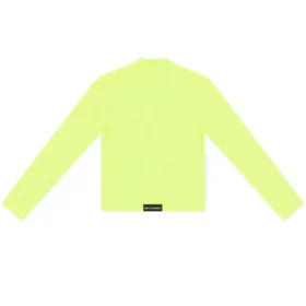 Camiseta de cuello redondo y manga larga «Amarillo fluorescente» 704103TMVB77204