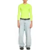Camiseta de cuello redondo y manga larga «Amarillo fluorescente» 704103TMVB77204