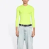 Camiseta de cuello redondo y manga larga «Amarillo fluorescente» 704103TMVB77204