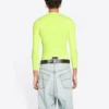 Camiseta de cuello redondo y manga larga «Amarillo fluorescente» 704103TMVB77204