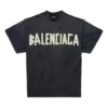 Camiseta de doble pecho «Washed Black» 791615TQVQ61021