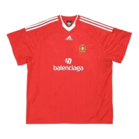 Camiseta de fútbol Balenciaga x adidas de corte oversize «Rojo» 723663TNV136400