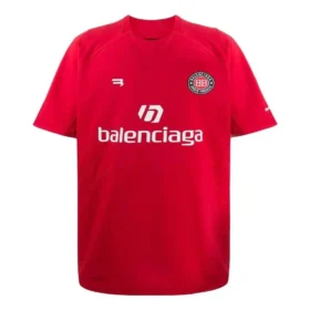 Camiseta de fútbol oversize «Rojo-Blanco» 641658TJV516540