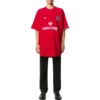 Camiseta de fútbol oversize «Rojo-Blanco» 641658TJV516540