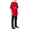 Camiseta de fútbol oversize «Rojo-Blanco» 641658TJV516540