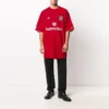 Camiseta de fútbol oversize «Rojo y blanco» 641666TJV056540