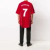Camiseta de fútbol oversize «Rojo y blanco» 641666TJV056540