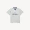Camiseta de fútbol para hombre 3b con cuello en V, oversize, en gris/blanco Camiseta de fútbol para hombre 3b con cuello en V, oversize, en gris/blanco