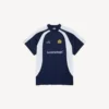 Camiseta de fútbol para hombre oversize en azul marino Camiseta de fútbol para hombre oversize en azul marino