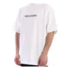 Camiseta de hombre Balenciaga con cuello redondo, estampado de letras y manga corta, color blanco 620969TIV509040