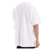 Camiseta de hombre Balenciaga con cuello redondo, estampado de letras y manga corta, color blanco 620969TIV509040