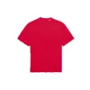 Camiseta de hombre Balenciaga con estampado de letras, cuello redondo, manga corta y agujeros, color rojo 651795TKVB86295