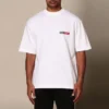 Camiseta de hombre Balenciaga de cuello redondo y manga corta, color blanco, 612966TIVD19000