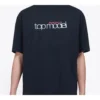 Camiseta de hombre Balenciaga Top Model Retro de punto, corte entallado y manga corta, negra 612966TIV821000