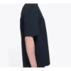 Camiseta de hombre Balenciaga Top Model Retro de punto, corte entallado y manga corta, negra 612966TIV821000