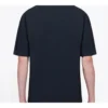 Camiseta de hombre Balenciaga Top Model Retro de punto, corte entallado y manga corta, negra 612966TIV821000