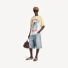Camiseta de hombre de corte medio con estampado «extreme tie dye» en blanco Camiseta de hombre de corte medio con estampado «extreme tie dye» en blanco