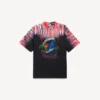 Camiseta de hombre de corte medio con estampado «extreme tie dye» en negro Camiseta de hombre de corte medio con estampado «extreme tie dye» en negro