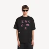 Camiseta de hombre «i<3 u» de corte medio en negro Camiseta de hombre «i<3 u» de corte medio en negro