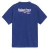 Camiseta de jersey de algodón con logotipo político BLGA-508203-TAV44-BL