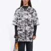 Camiseta de malla de camuflaje «Gris» 647651TJLC51240