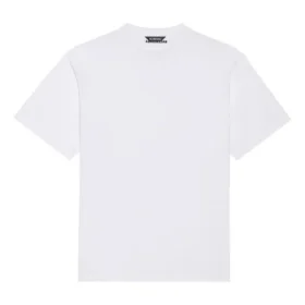 Camiseta de manga corta Balenciaga para hombre con cara sonriente, blanca, 651795TKV769140 Camiseta de manga corta Balenciaga para hombre con cara sonriente, blanca, 651795TKV769140