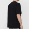 Camiseta de manga corta «Balenciaga Paris Love» para hombre, de grosor normal, con estampado, negra 594579TGV431000