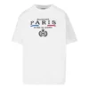 Camiseta de manga corta blanca con estampado alfabético del logotipo de la corona 594599TGV489000