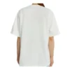 Camiseta de manga corta blanca con estampado alfabético del logotipo de la corona 594599TGV489000