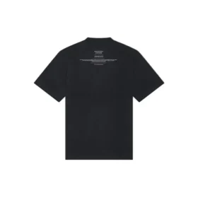 Camiseta de manga corta con cuello redondo «Alphabet» de Balenciaga FW21 Couture para hombre, negra, 651795TJV901070 Camiseta de manga corta con cuello redondo «Alphabet» de Balenciaga FW21 Couture para hombre, negra, 651795TJV901070