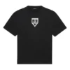 Camiseta de manga corta con cuello redondo y estampado de Balenciaga para hombre, colección primavera-verano 2021, negra, 651795TKV771070