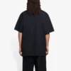Camiseta de manga corta con cuello redondo y estampado de Balenciaga para hombre, colección primavera-verano 2021, negra, 651795TKV771070