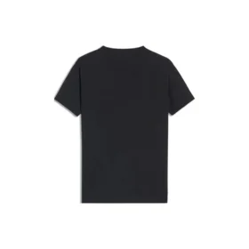 Camiseta de manga corta con cuello redondo y logotipo en degradado arcoíris, color negro 570814TEV531000 Camiseta de manga corta con cuello redondo y logotipo en degradado arcoíris, color negro 570814TEV531000