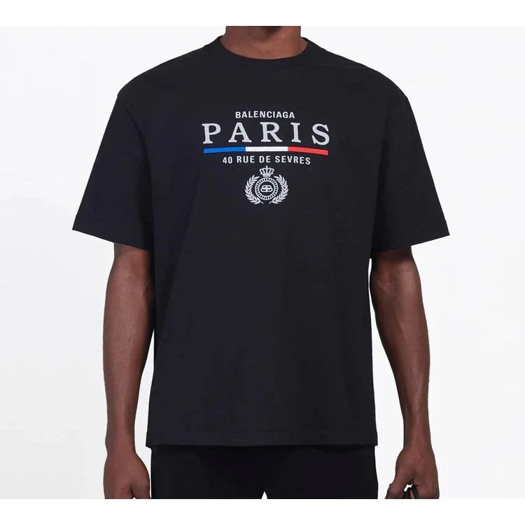 Camiseta de manga corta con el logotipo de París «SS20 Paris Flag» de corte regular 594579TGV481000