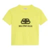 Camiseta de manga corta con estampado BB, amarilla 583224TFV657072