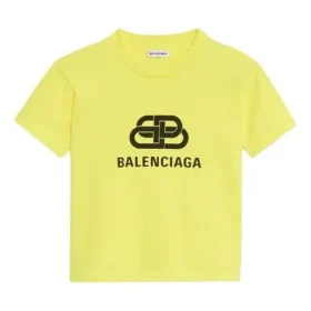Camiseta de manga corta con estampado BB, amarilla 583224TFV657072 Camiseta de manga corta con estampado BB, amarilla 583224TFV657072