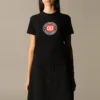 Camiseta de manga corta con estampado BLogo, negra, 612964TJVD61000
