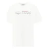 Camiseta de manga corta con estampado de letras «Lens», blanca, 612965TIV829000