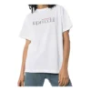 Camiseta de manga corta con estampado de letras «Lens», blanca, 612965TIV829000