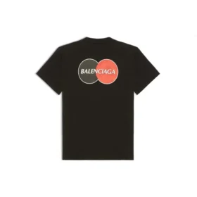 Camiseta de manga corta con estampado de logotipo de uniforme, estilo retro, corte entallado, color negro 612964TIV791000 Camiseta de manga corta con estampado de logotipo de uniforme, estilo retro, corte entallado, color negro 612964TIV791000