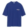 Camiseta de manga corta con estampado de Political Campaign, versión grande, azul real 518213TAV444540