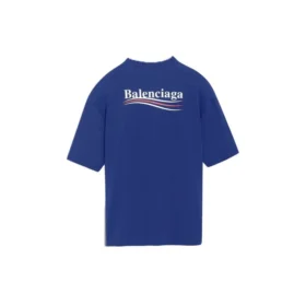 Camiseta de manga corta con estampado de Political Campaign, versión grande, azul real 518213TAV444540 Camiseta de manga corta con estampado de Political Campaign, versión grande, azul real 518213TAV444540