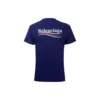 Camiseta de manga corta con estampado del logotipo «Alphabet», azul 612964TIV521195