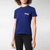 Camiseta de manga corta con estampado del logotipo «Alphabet», azul 612964TIV521195