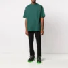 Camiseta de manga corta con estampado del logotipo de Balenciaga para hombre, verde, 570805THV803230