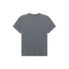 Camiseta de manga corta con estampado del logotipo de la banda, estilo retro, gris 612965TIV471404